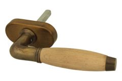 Poignée (1930) laiton patiné bois de hêtre