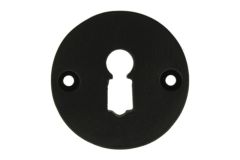 Rosace à clé Ø 50 mm en fonte noire peinture électrostatique