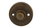 Bouton de sonnette laiton patiné Ø40mm