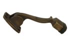 Arrêt de porte à bascule 120mm laiton patiné