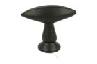 Bouton de meuble en fonte noire 40x13mm H35mm