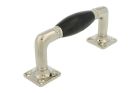 Poignée de tirage 130mm laiton nickelé bakélite