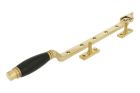 Entrebailleur de fenêtre laiton poli bois d'ébène 315mm
