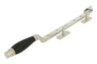 Entrebailleur de fenêtre laiton nickelé bois d'ébène 315mm
