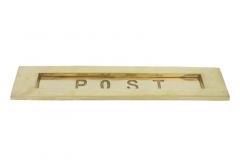 Entrée de Boîte aux lettres "POST" laiton poli