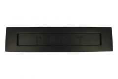 Boîte aux lettres "POST" laiton noir