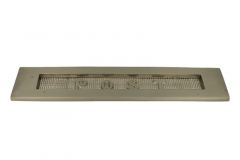 Entrée de boîte aux lettres gaufré "POST" nickel satiné