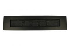 Boîte aux lettres gaufré "POST" laiton noir
