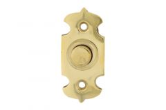 Bouton de sonnette laiton poli 25x55mm