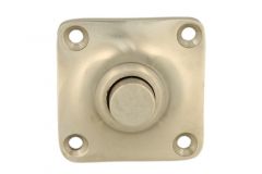 Bouton de sonnette nickel satiné 39x39 mm