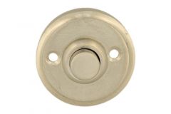 Bouton de sonnette nickel satiné Ø40mm