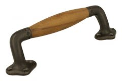 Poignée de porte 172mm déportée et fonte grise