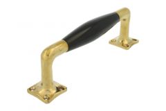 Poignée de porte 170mm modèle moderne laiton poli bakélite