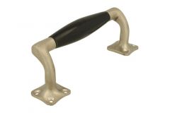Poignée de porte 155mm nickel satiné bakélite modèle moderne