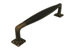 Poignée de porte modèle moderne laiton patiné 250mm
