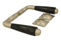 Béquilles de porte nickel satiné bakélite (1908)