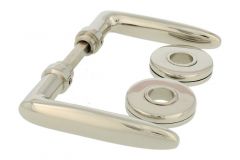 Béquilles de porte "Dudok" laiton nickelé (paire)