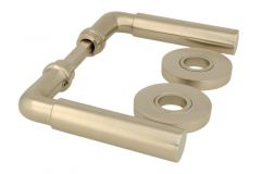 Béquilles de porte "Frankfurter" nickel satiné (paire)