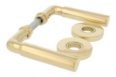 Béquilles de porte "Frankfurter" laiton poli (paire)