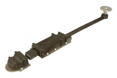 Targette de porte en laiton nickelé et fonte 340x50mm (Lxl)