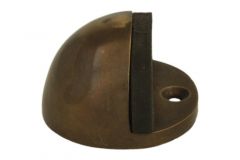 Butée de porte laiton patiné fixation au sol diamètre 45mm