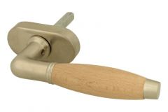 Poignée (1930) nickel satiné bois de hêtre