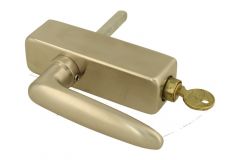 Poignée de fenêtre à clé "Dudok" nickel satiné