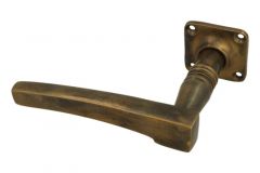 1/2 ensemble de poignée de porte Gauche laiton patiné (1895)