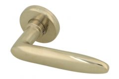 1/2 ensemble de poignée de porte "Dudok" nickel satiné