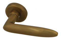 1/2 ensemble de poignée de porte "Dudok" laiton patiné