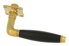 1/2 poignée de porte réversible laiton poli (1929)