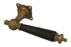 1/2 poignée de porte laiton patiné tirant droit (1905)