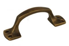 Poignée de tirage 77mm laiton patiné