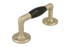 Poignée de tirage 140mm nickel satiné bakélite