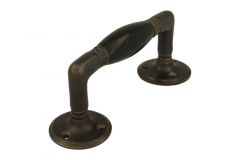 Poignée de tirage 140mm laiton patiné bakélite