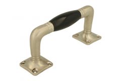 Poignée de tirage 130mm nickel satiné bakélite
