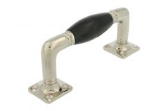 Poignée de tirage 130mm laiton nickelé bakélite
