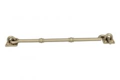 Crochet de contrevent nickel brossé modèle antique 200mm