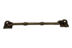Crochet de contrevent nickel patiné modèle antique 200mm
