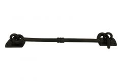 Crochet de contrevent grand fonte noire 250mm