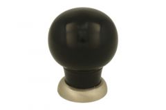 Bouton de meuble bakélite nickel satiné 39mm H48mm