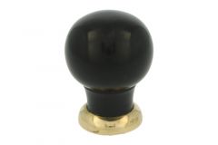 Bouton de meuble bakélite laiton poli 39mm H48mm