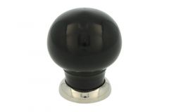 Bouton de meuble bakélite laiton nickelé 39mm H48mm