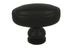 Pommeau de tirage de porte d'entrée en fonte noire 52x31mm