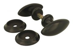 Bouton de porte modèle tabouret bois d'ébène 85x35mm(paire)