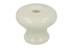 Bouton porcelaine Ø 25mm H20mm. Livré sans vis