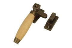 Loquet de fenêtre à battants (1930) en laiton patiné