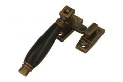 Loquet de fenêtre à battants (1928) laiton patiné bakélite