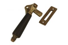 Loquet de fenêtre à battants pivotable laiton patiné (1904)