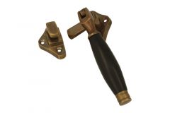 Loquet de fenêtre à battants pivotable (1926) laiton patiné